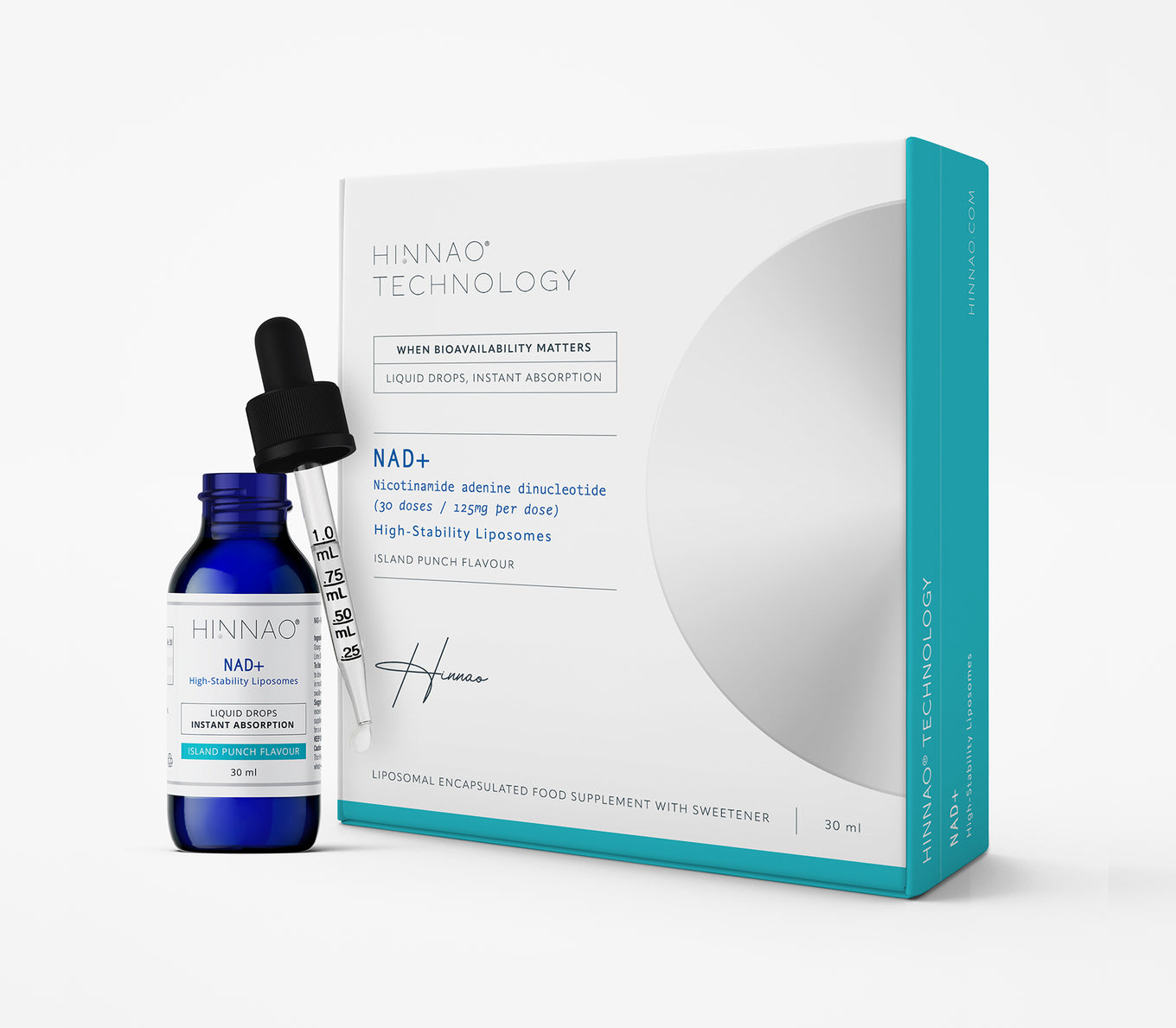 HINNAO Technology NAD+ 125mg Liquid Drops 30ml