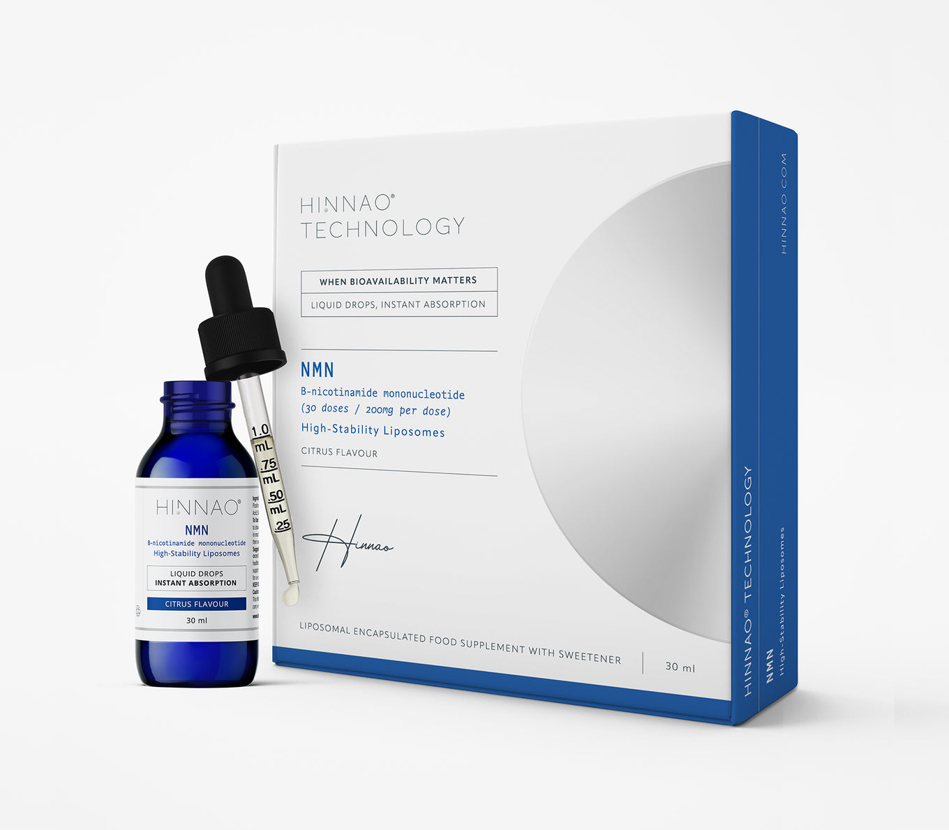 HINNAO Technology NMN 200mg Liquid Drops 30ml
