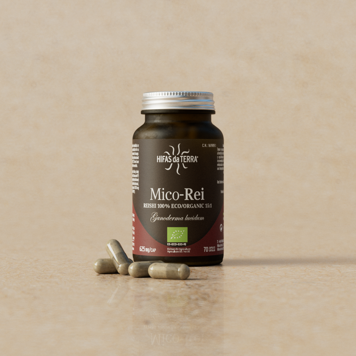 Hifas da Terra Mico-Rei Reishi Extract Capsules 70