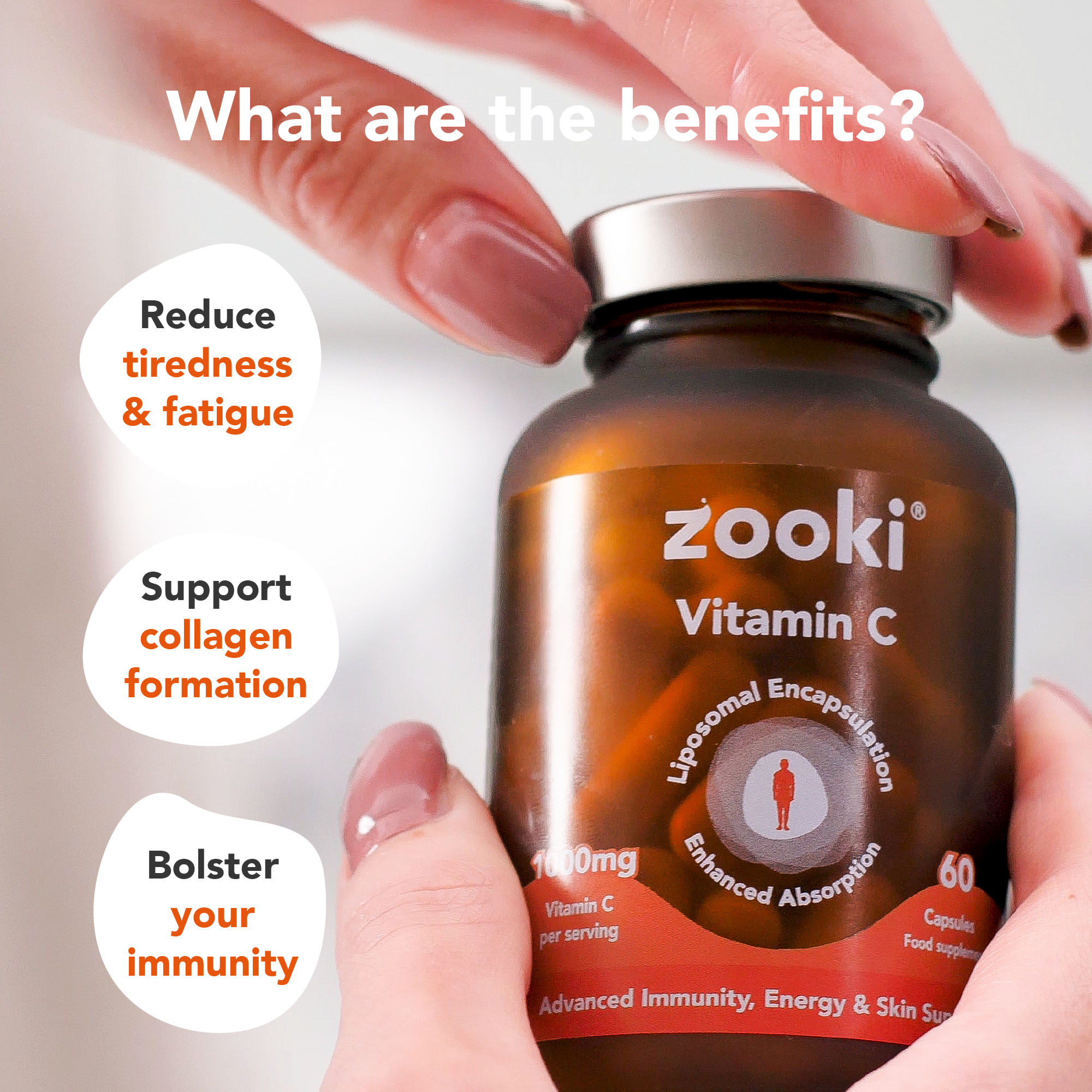 Zooki Vitamin C 1000mg Capsules 60