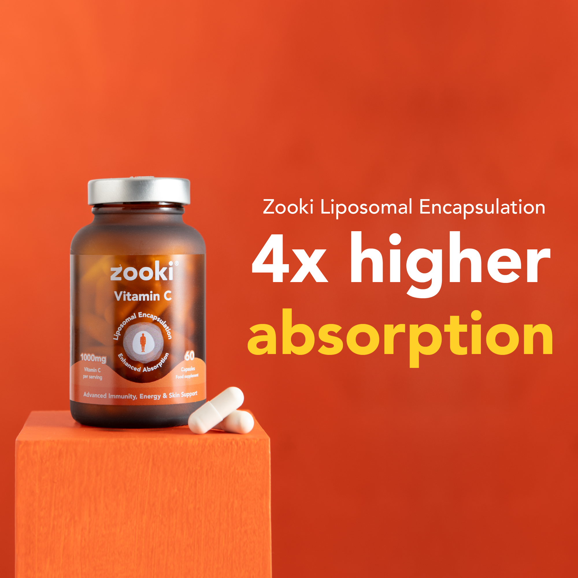 Zooki Vitamin C 1000mg Capsules 60