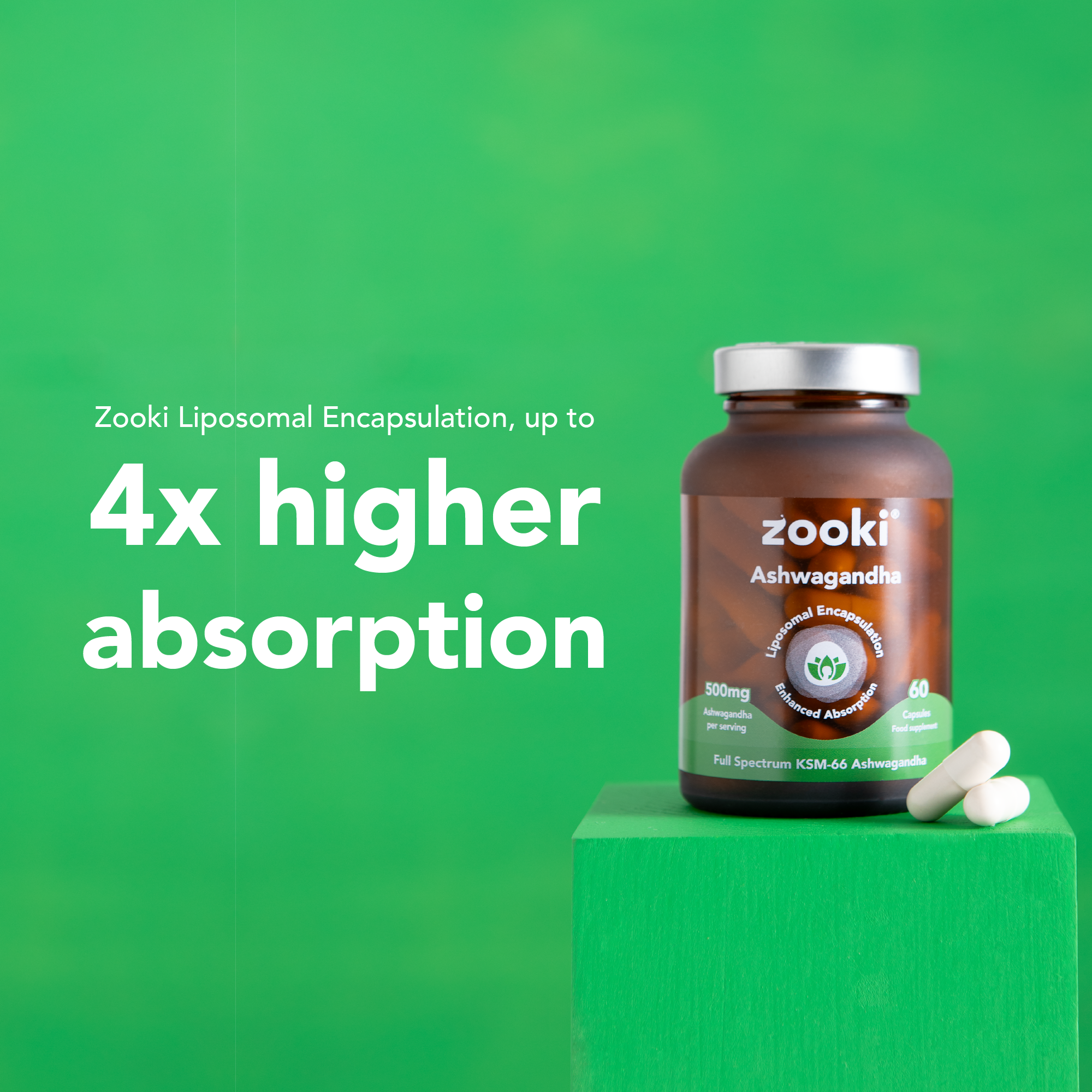 Zooki Ashwagandha 500mg Capsules 60