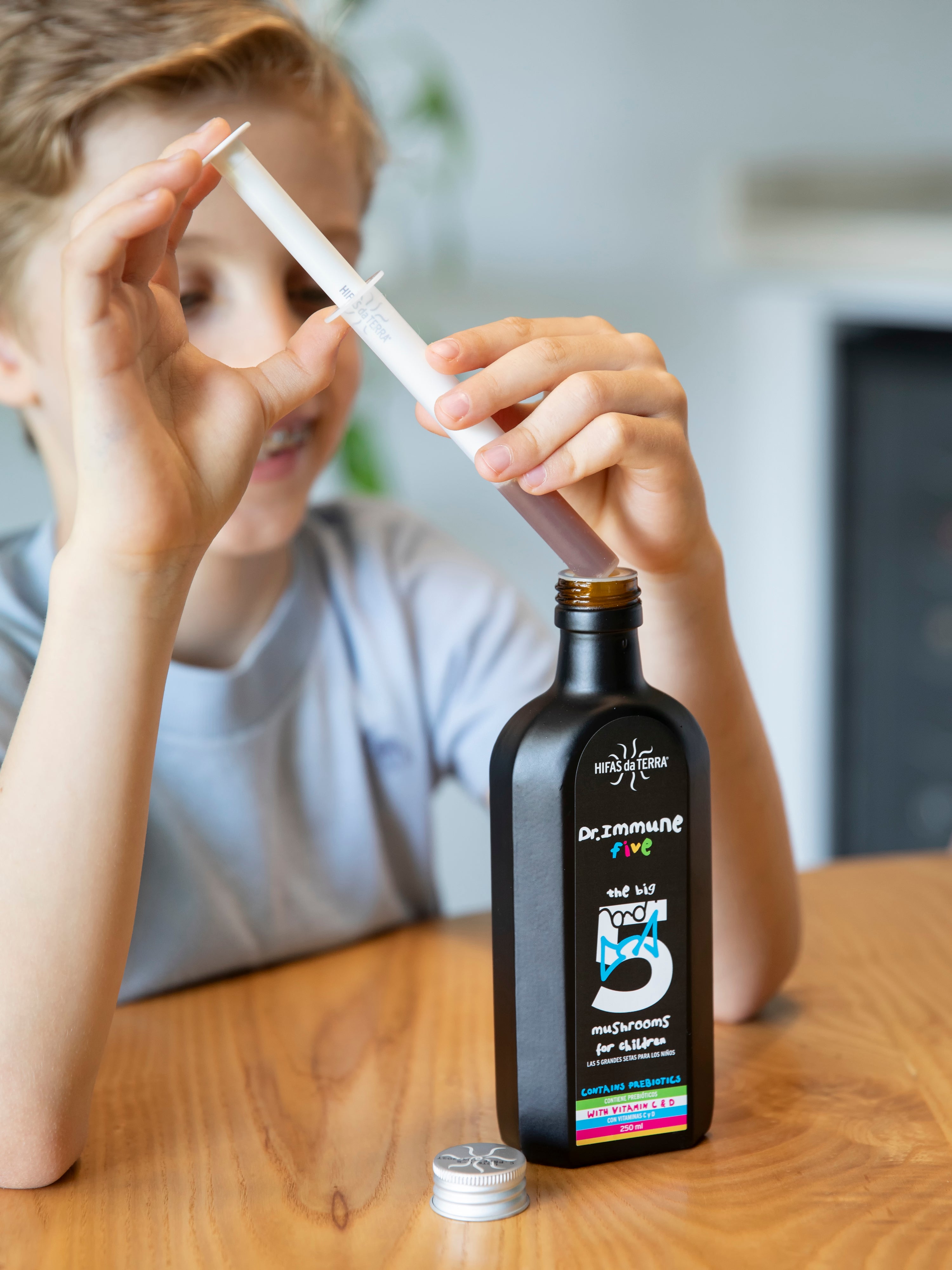 Hifas da Terra Dr Immune Five Reishi, Agaricus, Oyster, Chaga & Shiitake Syrup 250ml