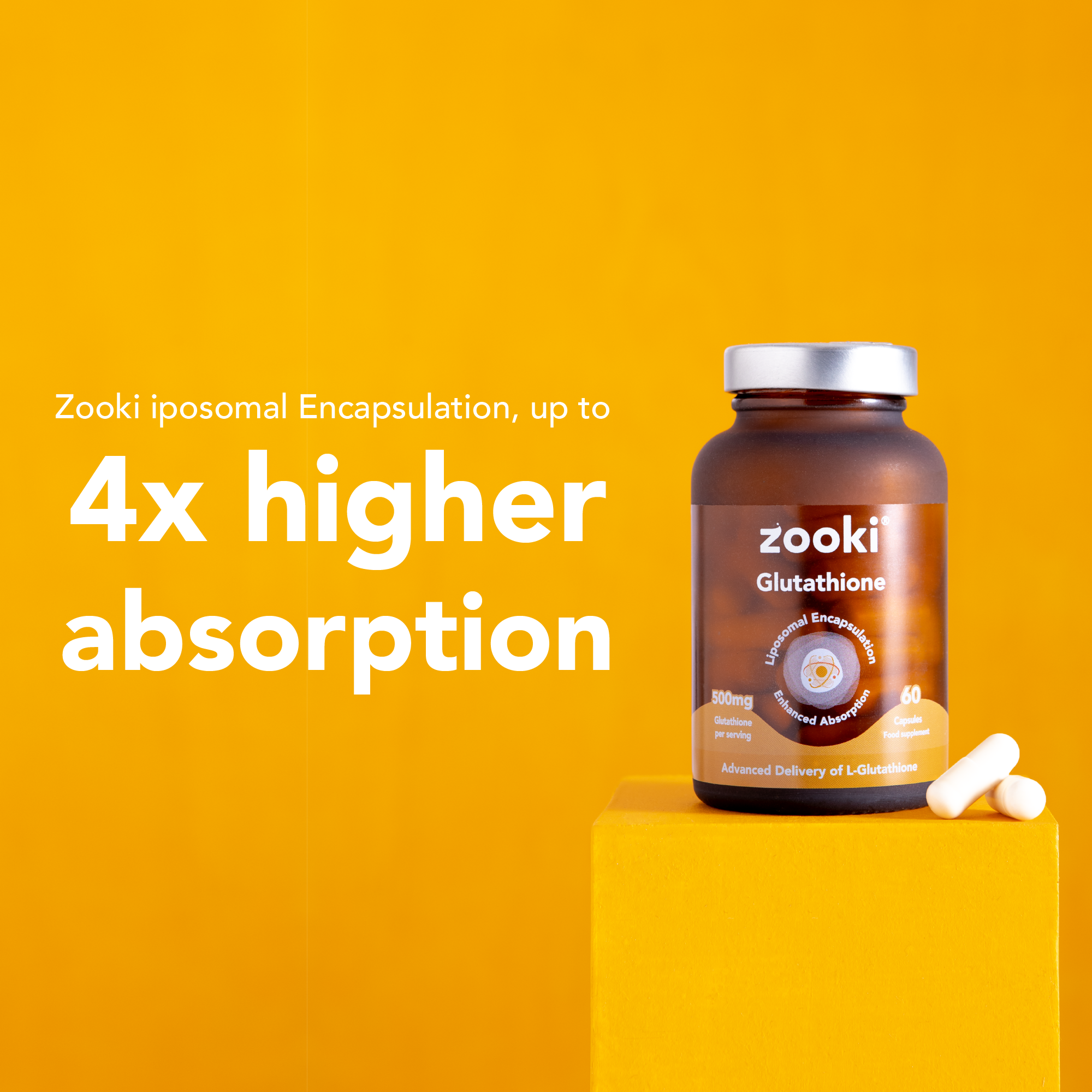 Zooki Glutathione 500mg Capsules 60