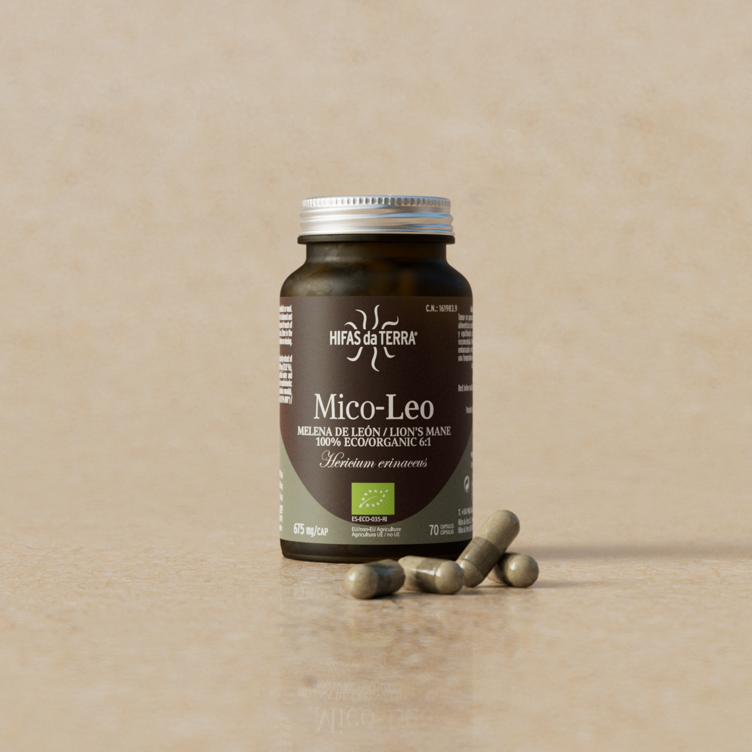 Hifas da Terra Mico-Leo Lion’s Mane Extract Capsules 70