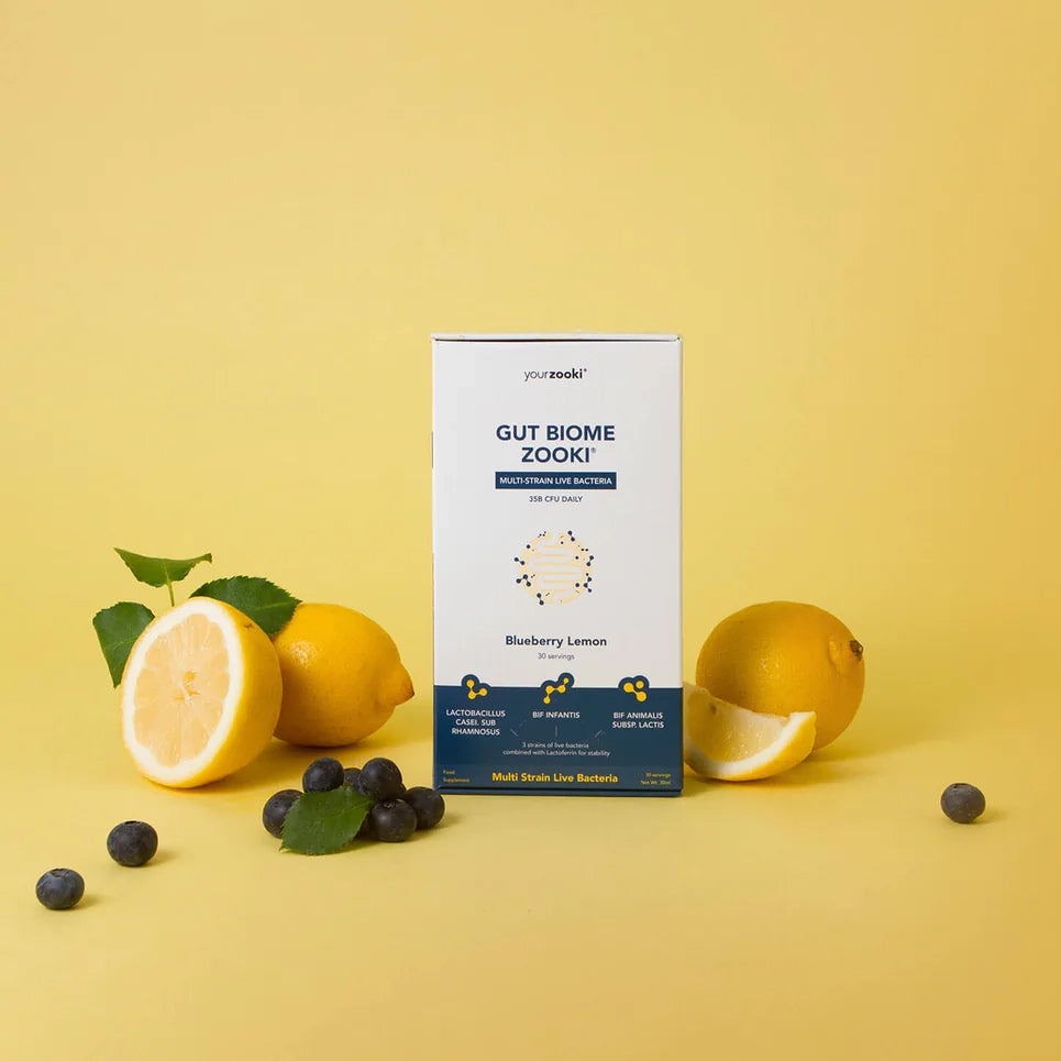 Zooki Gut Biome Blueberry Lemon Flavour Liquid Sachets