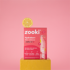 Zooki Hydration + Skin Radiance Pomegranete Lemon Flavour Sachets